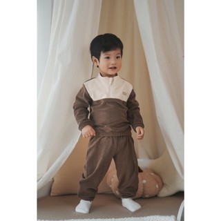 Bộ Giữ Nhiệt Cho Bé COOKIE, Bộ Nỉ Lông Cổ Cao Kéo Khóa Cho Bé Từ 6 Tháng Đến 5 Tuổi 2025