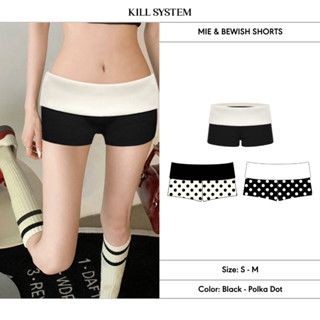 Quần Short cạp trễ gập eo tôn dáng Mie, Bewish chấm bi - Kill System
