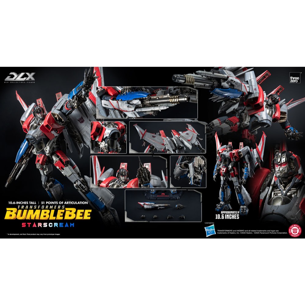 [Có Sẵn] Mô hình Threezero Transformers: Bumblebee DLX Starscream
