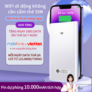 Thiết bị phát WiFi di động tích hợp sạc dự phòng 10.000mAh - Tiện lợi vừa lướt web vừa sạc pin