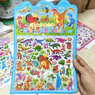 Sticker dán 3D Khủng Long Bạo Chúa