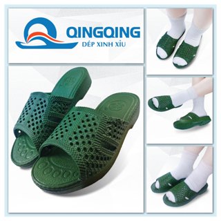  Dép tổ ong VAC XANH RÊU  Lùi 1 size  nhựa EVA siêu nhẹ,êm chân,đủ size -Hàng chính hãng 
