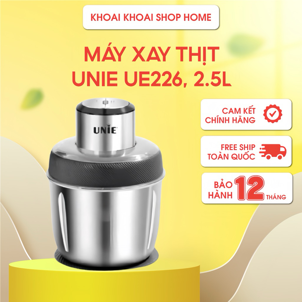 Máy Xay Thịt Unie UE226 Thiết Kế 4 Lưỡi Dao Sắc Bén,  Dung Tích 2.5L, Bảo Hành 12 Tháng
