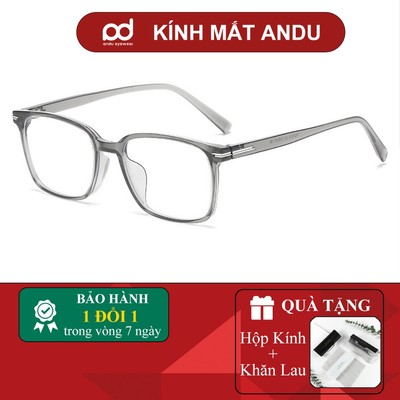Gọng kính cận thời trang nữ ANDU dáng chữ nhật chất liệu nhựa dẻo thời trang cá tính 27074