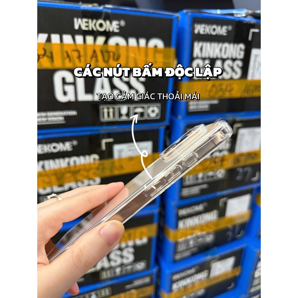 Ốp Lưng Trong Suốt LIKGUS WK Lưng Cứng Hạn Chế Ố Vàng Cho IP Series 11-12-13-14-15-16-17 Viền TPU Dẻo Dễ Tháo Lắp | BigBuy360 - bigbuy360.vn