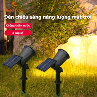 【HCM Đèn LED Năng lượng mặt Spotlight Thông minh điều khiển ánh sáng ngoài trời không thấm nước cắm cỏ ánh sáng sân vườn