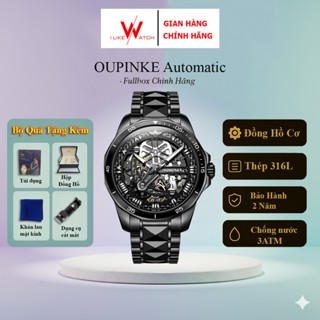 Đồng hồ lộ cơ OUPINKE automatic nam chính hãng,Đồng hồ nam chống nước cao cấp fullbox