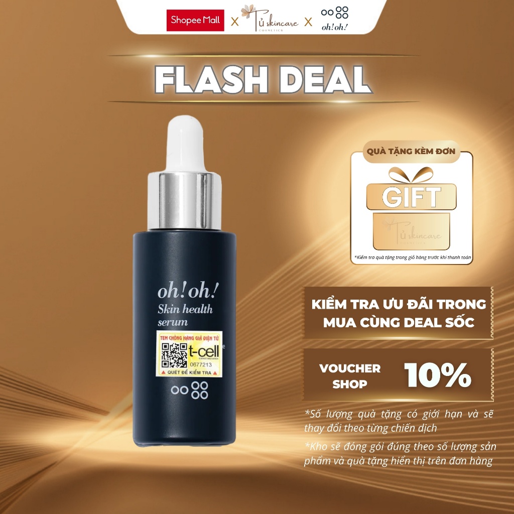 Serum niacinamide oh!oh! Skin Health Serum (Niacinamide & Acetyl Glucosamine) 10ml / 30ml