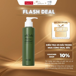  Sữa Rửa Mặt Detox ohoh Làm Sạch Sâu Cho Mọi Loại Da oh!oh! Microx Cleanser with Peptide Complex 150g 