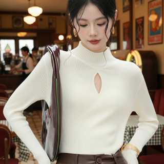 Áo len tăm cổ 3p dáng ôm phong cách ullzang Hàn Quốc 24Feb.Studio APN74