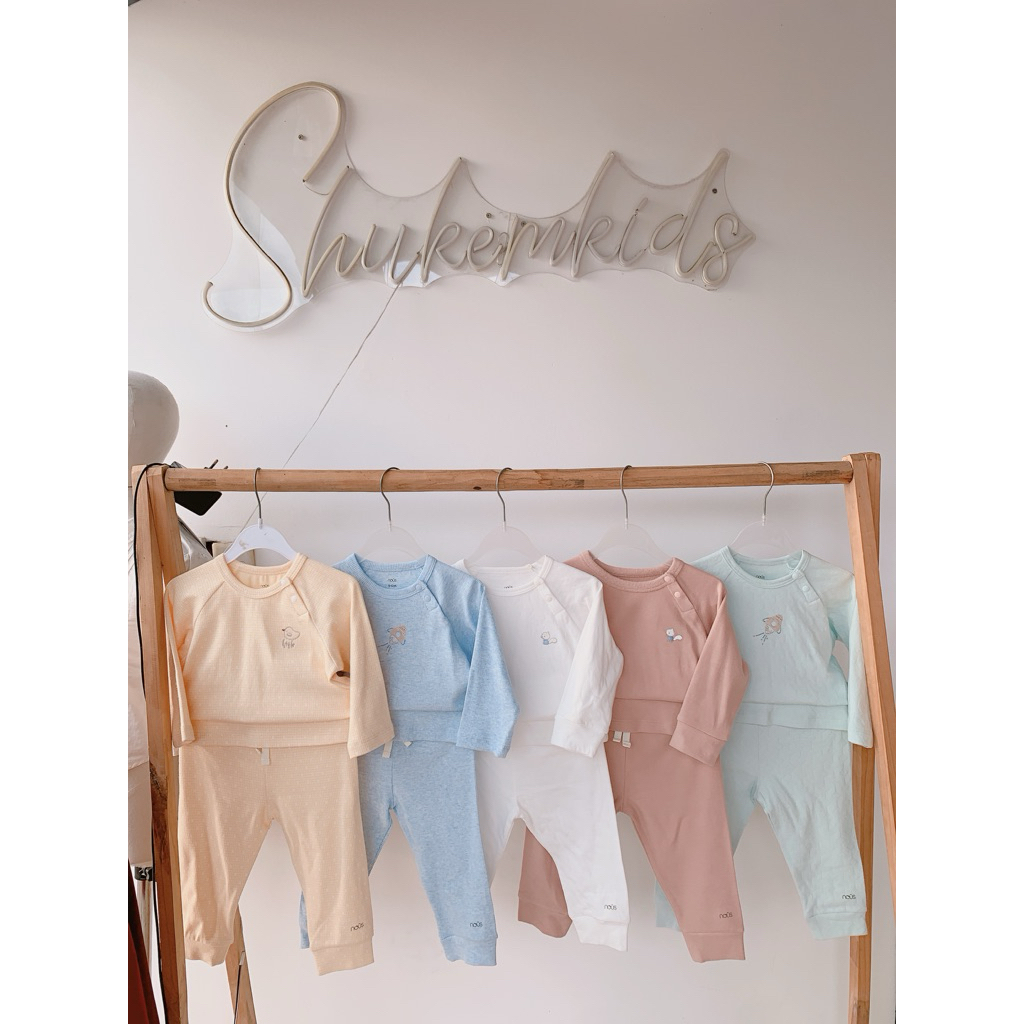 Nous mini Bộ cộc tay peptit mùa hè cho bé trai gái