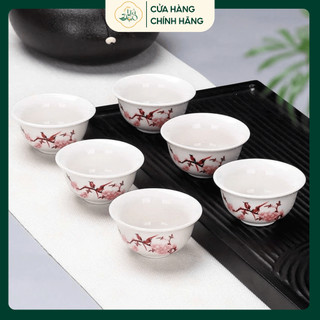 Bộ 6 Chén Họa Tiết Đẹp Nhiều Mẫu Thiết Kế Tối Giản Kiểu Dáng Sang Trọng Thượng Hạng
