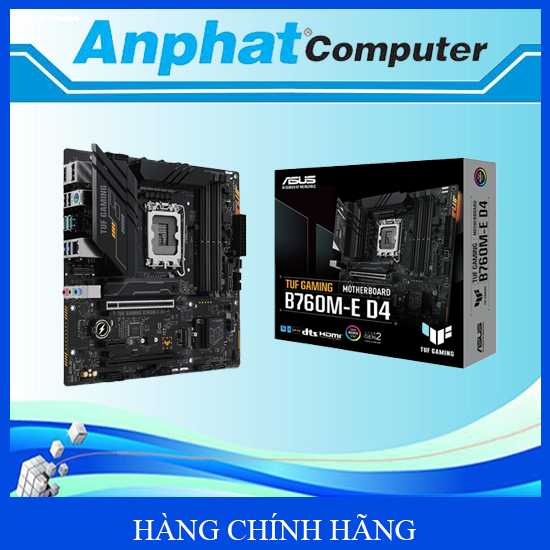 Bo mạch chủ Main ASUS TUF GAMING B760M-E D4 Socket LGA 1700 - Hàng Chính Hãng