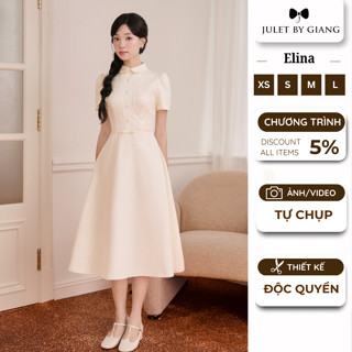 [NEW COLLECTION] Váy Liền Nữ Dáng Dài Công Sở Qua Đầu Gối Elina Dress Hàng Thiết Kế Công Sở