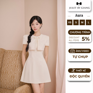 [NEW COLLETION] Váy Liền Nữ Dáng AURA Dress Juletbygiang Hàng Thiết Kế Tiểu Thư Nữ Tính Công Sở