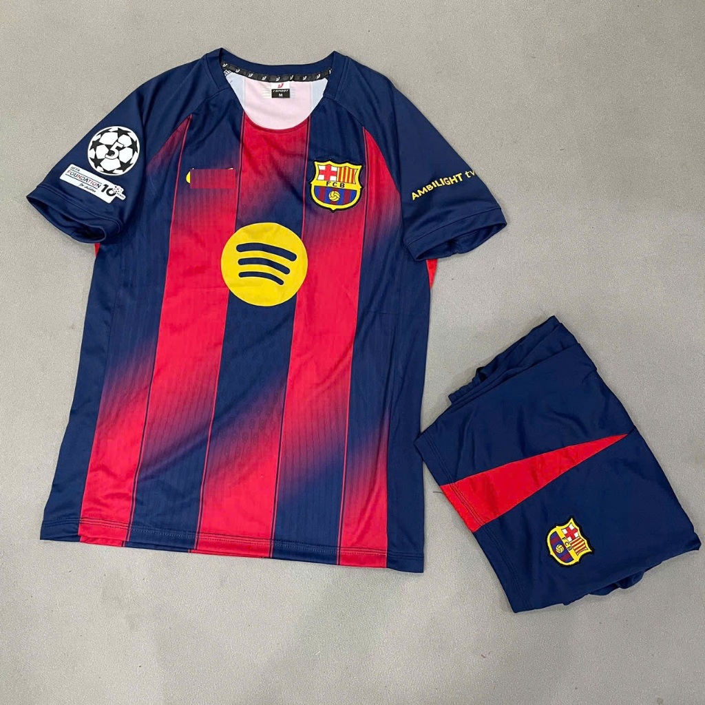 Bộ quần áo bóng đá BARCA sọc 2026 (Bản cup C1) thun lạnh Jp
