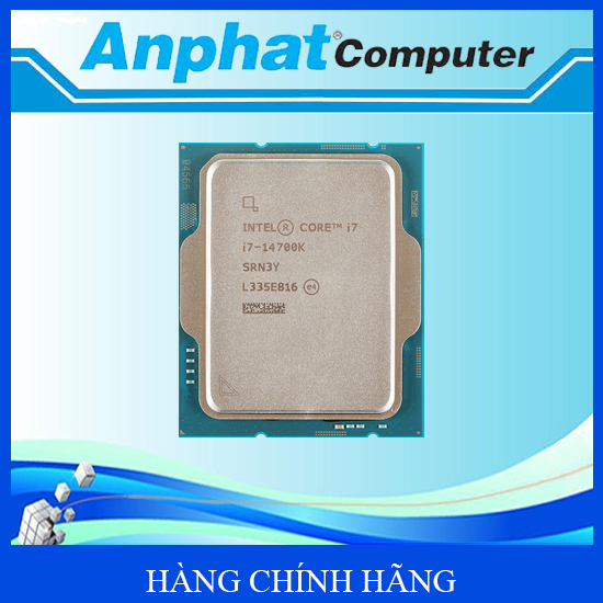 Bộ vi xử lý CPU Intel Core I7-14700K (Up To 5.6Ghz, 20 Nhân 28 Luồng, 33MB Cache, LGA 1700) – Hàng C