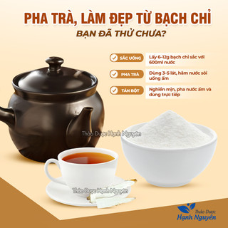 Bạch chỉ khô 100g, thái phiến, thơm, không tẩy trắng, dùng hầm canh, sắc nước - Hạnh Nguyên