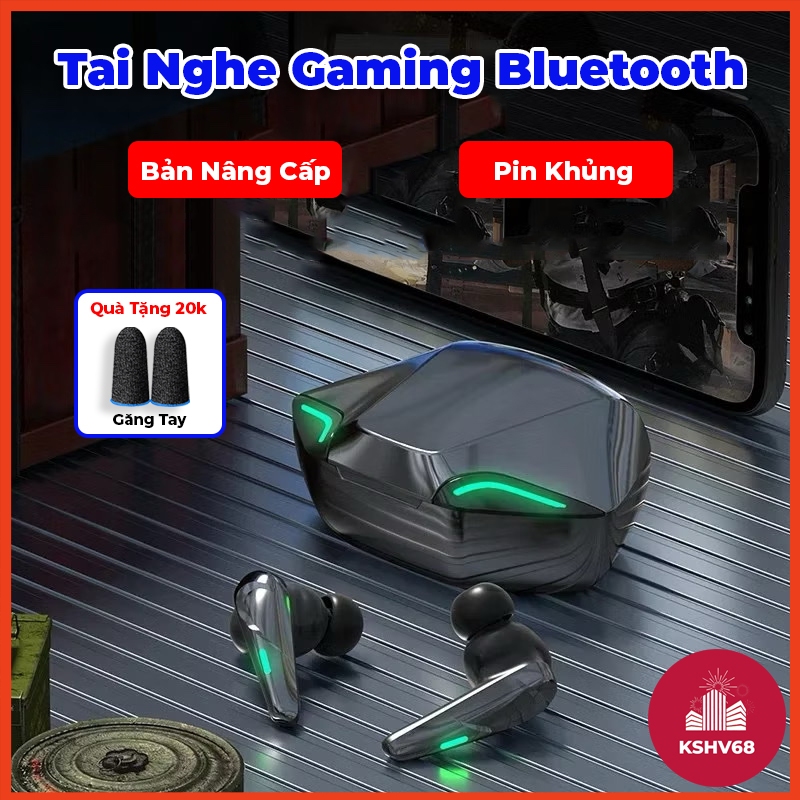 Tai Nghe Gaming Bluetooth G11, Tai Nghe Không Dây Độ Trễ Thấp Pin Khủng Thời Gian Chờ Lâu Chống Thấm