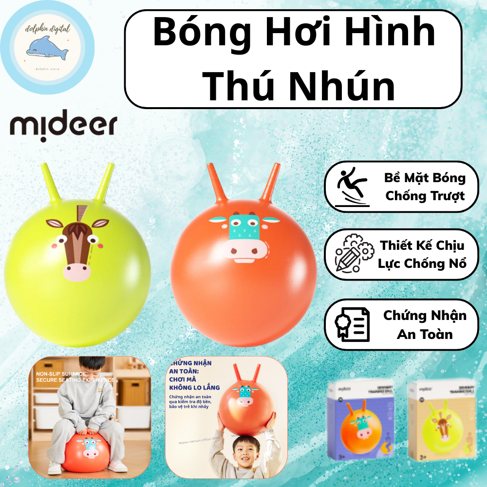 Bóng Hơi Hình Thú Nhún Cho Bé Mideer Sensory Training Bounce Ball