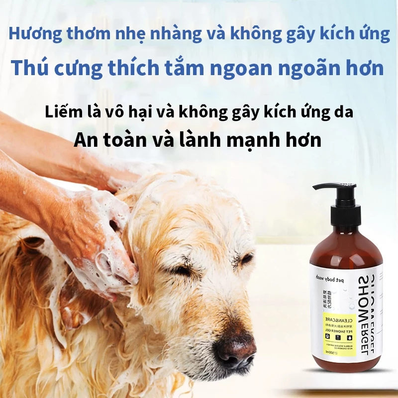 🐶Mùi hôi thối đã biến mất🐱 Sữa tắm mèo Sữa tắm trị ve rận cho chó Sữa Tắm Cho Chó Ngăn Ngừa Ve Ghẻ Nấm Khử Mùi Hôi 500ML