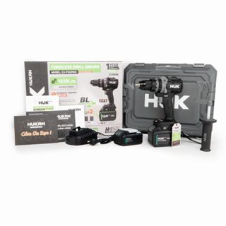 (TẠO XUNG TUA NHANH) Máy khoan Rút Lõi pin Hukan 13mm _Gen3 - F165PRO, lực 165Nm, tua 2000v/p, Động cơ không than.