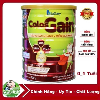 [Quét mã tích Xu] Sữa Colosgain Colos Gain 0+/1+ 800g [Date 2028]