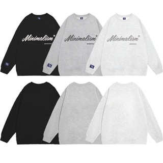  Áo Sweater COTTON Thêu NQ30 JUN Form Boxy Rộng Nam Nữ Unisex  KHÔNG XÙ LÔNG  