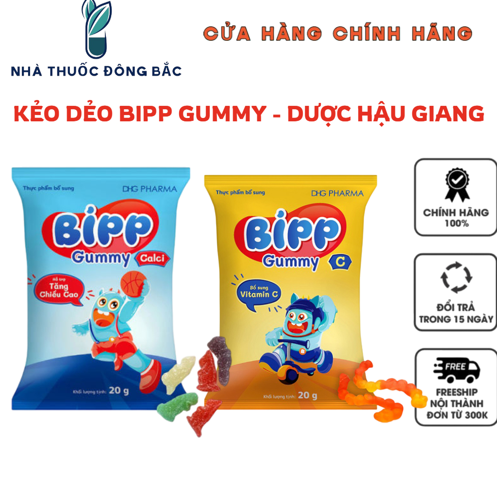 COMBO 10 GÓI Kẹo Dẻo BIPP GUMMY -Bổ Sung Tăng Đề Kháng-Thông Minh Sáng Mắt-Men Vi Sinh Giúp Tăng Cườ