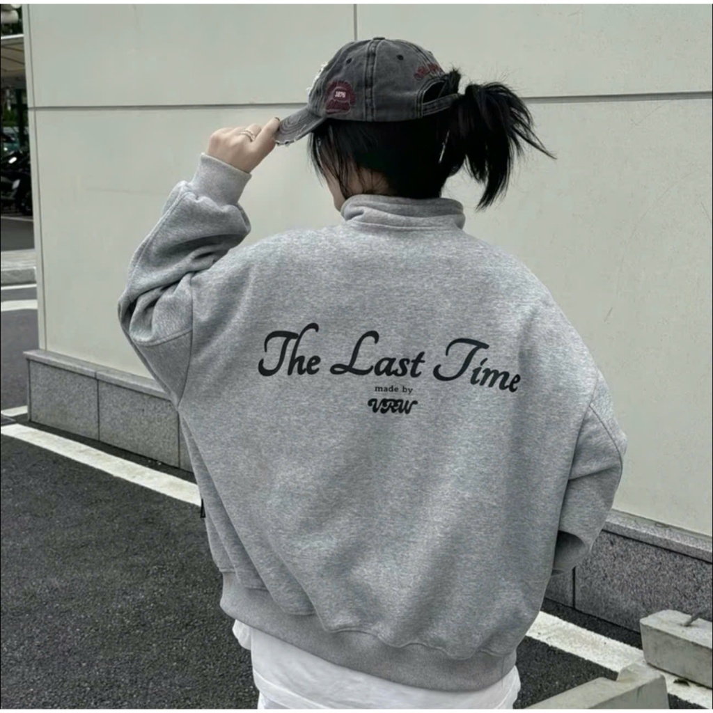 Áo Khoác Nỉ Nam Nữ The-Last-Timee, Áo Khoác Zip Form Boxy Viralwear Unisex, Nỉ Cao Cấp Thiết KếHot Trend 2025