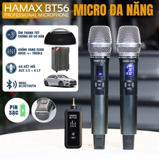 Micro BT56 - Hamax acoutics chuyên karaoke loa bluetooth mini loa kéo xe hơi có cổng aux 3.5