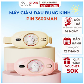 Máy Massage Chườm Nóng Giảm Đau Bụng Kinh - Đai massage bụng lưng - Quà Tặng Bạn Gái