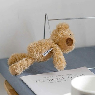 Gấu cài ghim áo nghiêng đầu, phụ kiện thời trang nữ, gim cà áo gấu 20cm