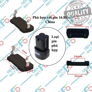 DMF5 Chân đế cài pin Makita - Dayi A3 - China 12.6V - China 16.8V | Tiếp điểm lấy điện các loại pin