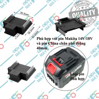 DMF5 Chân đế cài pin Makita - Dayi A3 - China 12.6V - China 16.8V | Tiếp điểm lấy điện các loại pin
