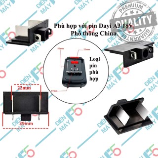 DMF5 Chân đế cài pin Makita - Dayi A3 - China 12.6V - China 16.8V | Tiếp điểm lấy điện các loại pin