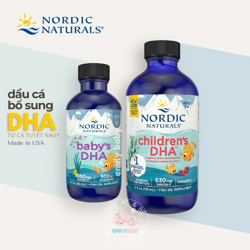 Dầu cá bổ sung DHA cho trẻ em NORDIC NATURAL BABY’S DHA