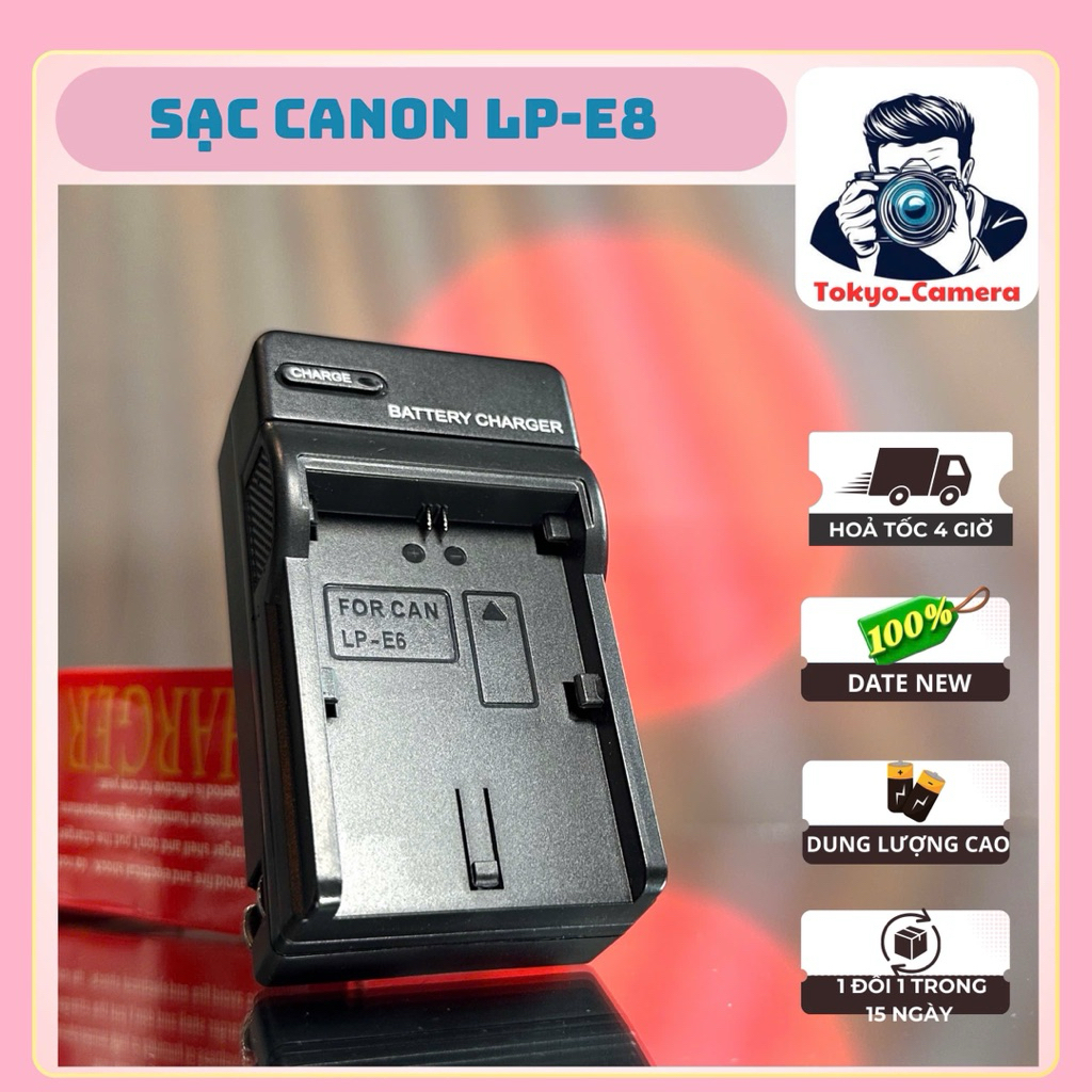 Sạc pin Canon LP-E6 ( sạc thay thế )dùng cho EOS 6D series: • EOS 6D • EOS 6D Mark II •  EOS 7D• EOS