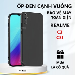  Ốp lưng TPU đen Realme C3  C3i cạnh vuông bảo vệ máy toàn diện-Cool Case 