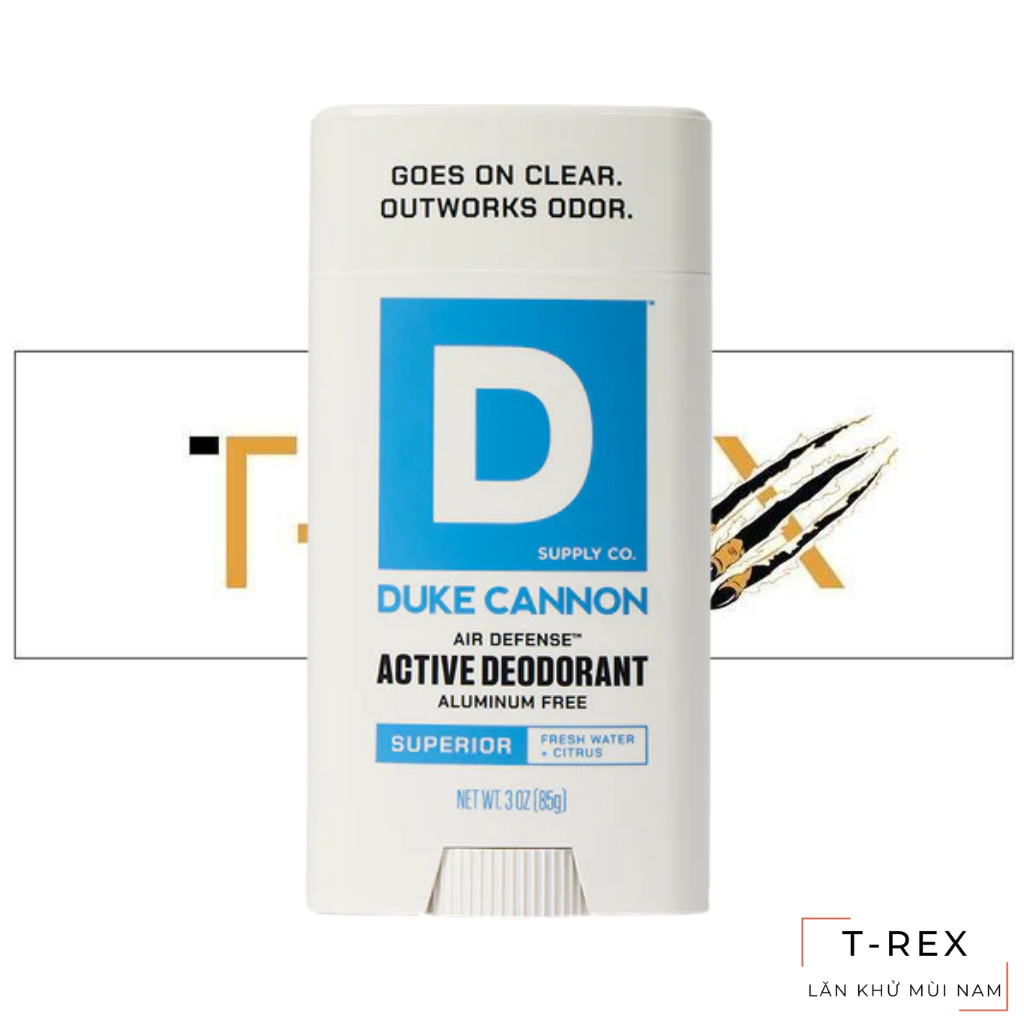 Lăn Khử Mùi Duke Cannon Superior Active Deodorant 85G (Sáp Trắng)