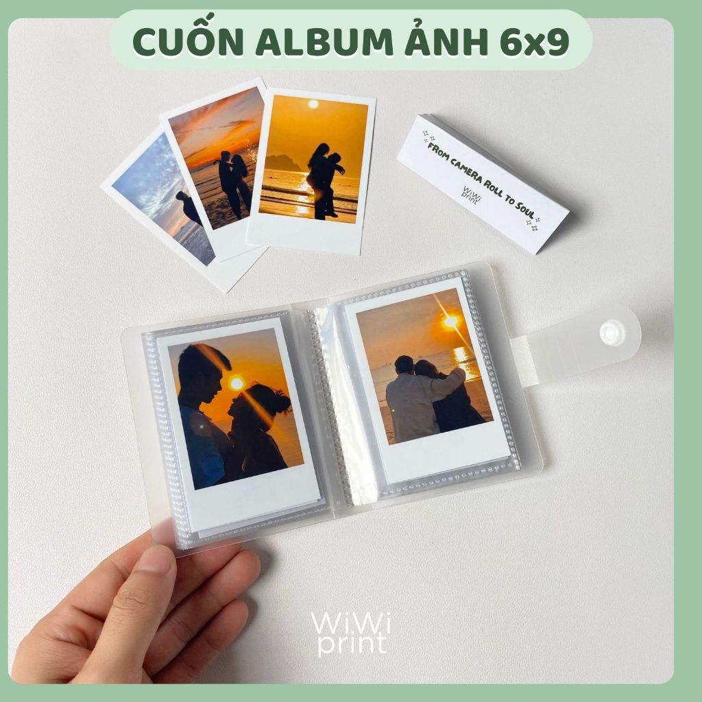  Cuốn album đựng ảnh 6x9cm  không bao gồm ảnh in  in Ảnh polaroid chất liệu PP mờ Wiwi print 