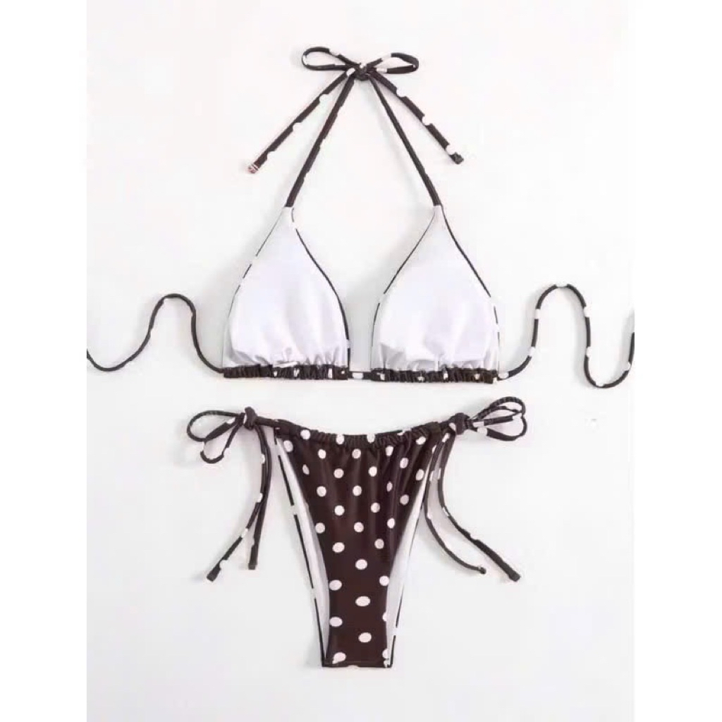 Bikini CAMCAM- Bikini 2 mảnh chấm bi siêu xinh hàng cao cấp(sẳn hàng-hoả tốc) | BigBuy360 - bigbuy360.vn