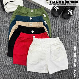  Quần Sooc Đùi Bé Trai Vải Kaki Dáng Đẹp Vải Co Dãn Nhẹ Quần Short Bé Trai Hanxu 
