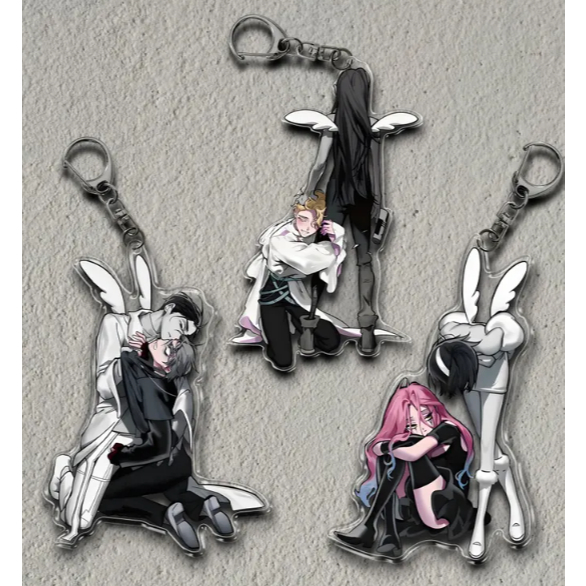 3" Ivan, Till And Hyuna Clear Acrylic Keychain ALNST Charm
