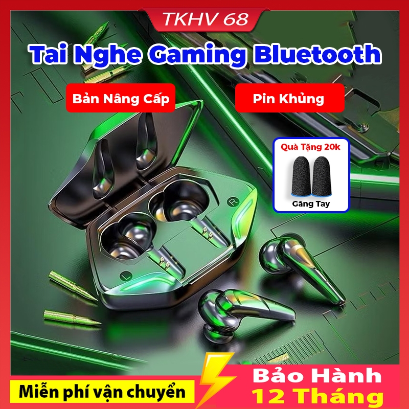 Tai Nghe Gaming Bluetooth G11, Tai Nghe Không Dây Pin Khủng Độ Trễ Thấp Thời Gian Chờ Lâu Chống Thấm