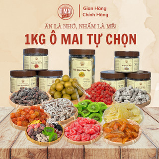  COMBO 1KG  2 HŨ 500G   Ô Mai  Tự Chọn Đặc Sản Hà Nội Ô Mai làm quà tặng - Ô Mai Mê omaimee 