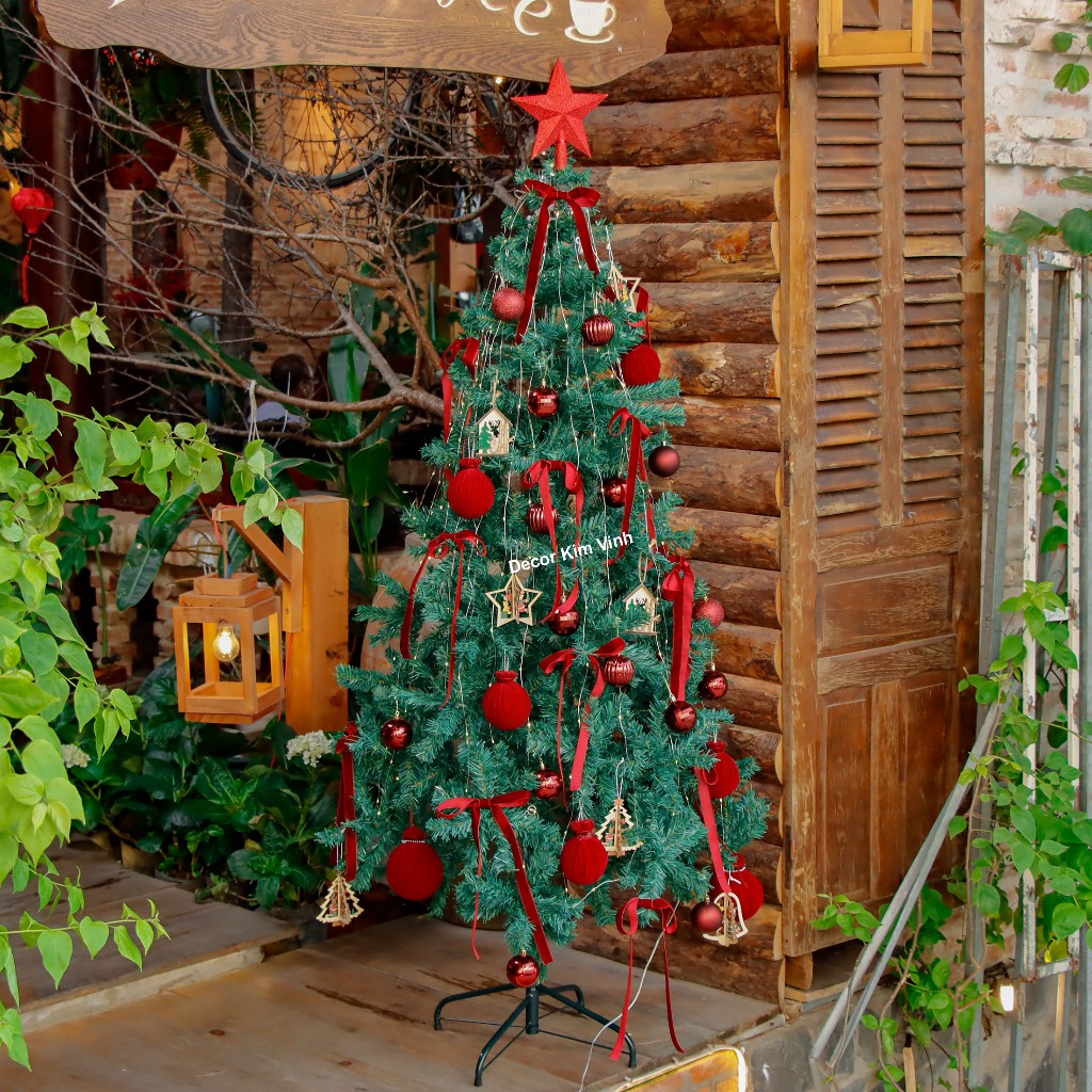 (HỎA TỐC) Set Phụ Kiện Treo Trang Trí Cây Thông Noel SET15 1.5m, 1.8m, 2.1m