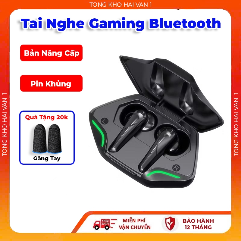 Tai Nghe Gaming Bluetooth G11, Tai Nghe Không Dây Độ Trễ Thấp Thời Gian Chờ Lâu  Pin Khủng Chống Thấ