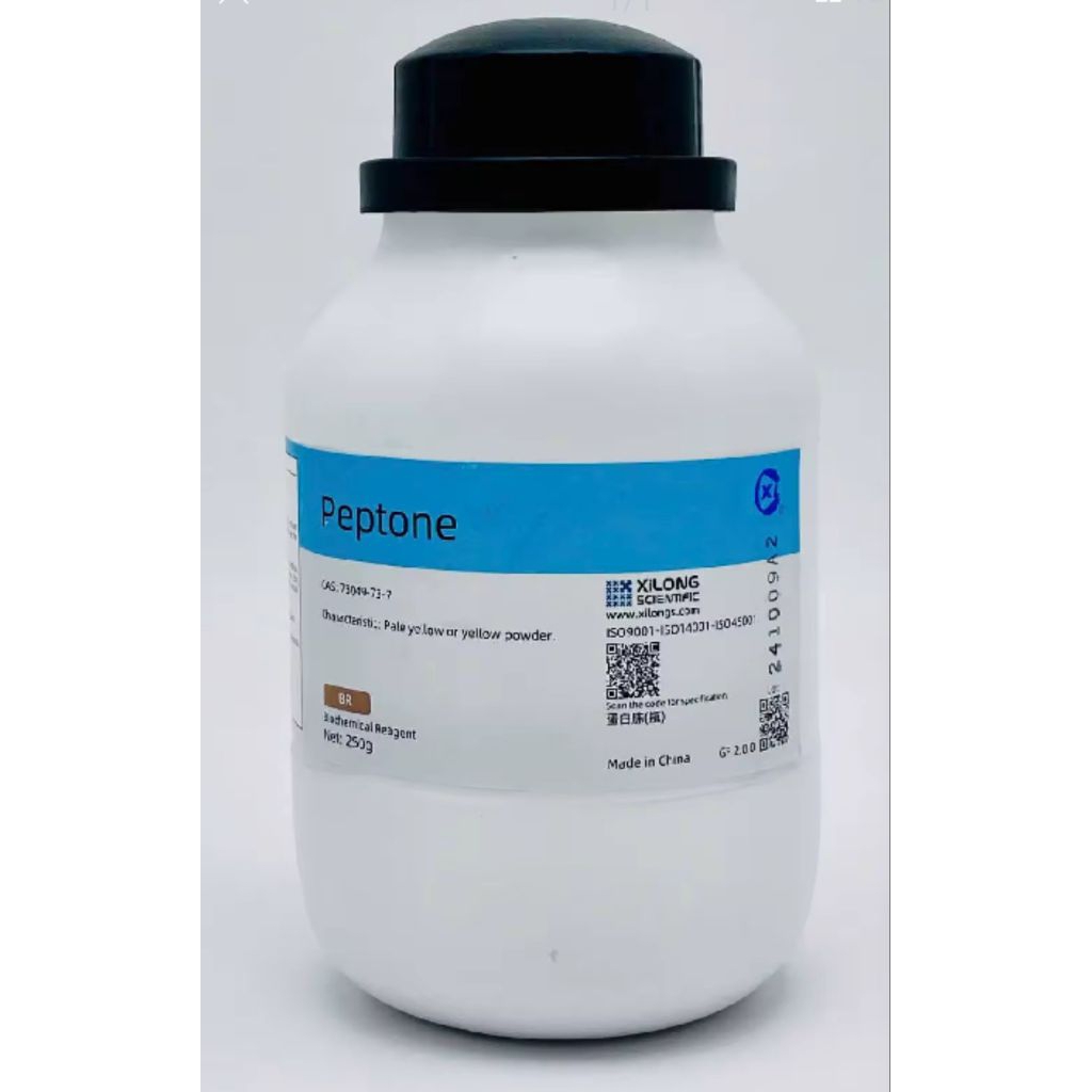 Peptone (BR, Chai 250G, Xilong, Cas 73049-73-7)
