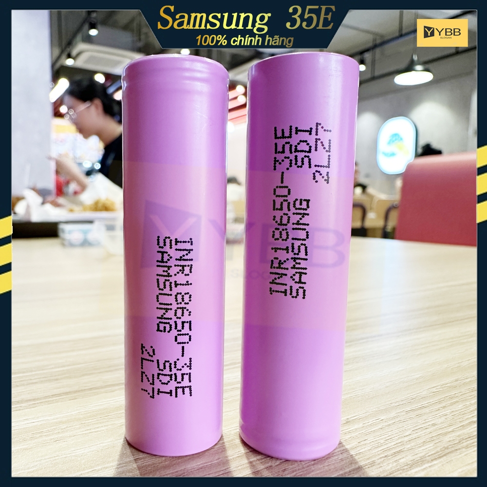 Pin 18650 3.7V Samsung 35E mới 3500mah 10A Sản xuất tại Hàn Quốc Chính hãng YYBB